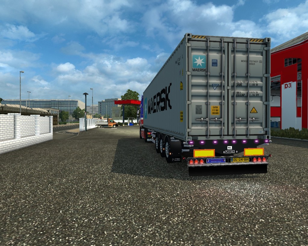 ets2 Daf 105XF 4x2 + D-Tec containertrailer  Anth - prive skin ets2