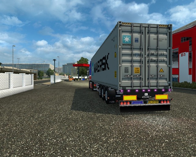 ets2 Daf 105XF 4x2 + D-Tec containertrailer  Anth prive skin ets2