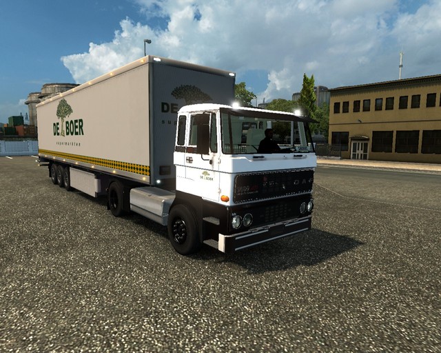 ets2 Daf daycab 4x2 + trailer zonder koeler De Boe prive skin ets2