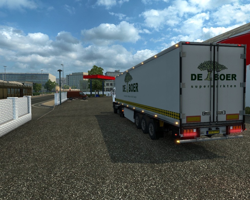 ets2 Daf daycab 4x2 + trailer zonder koeler De Boe - prive skin ets2