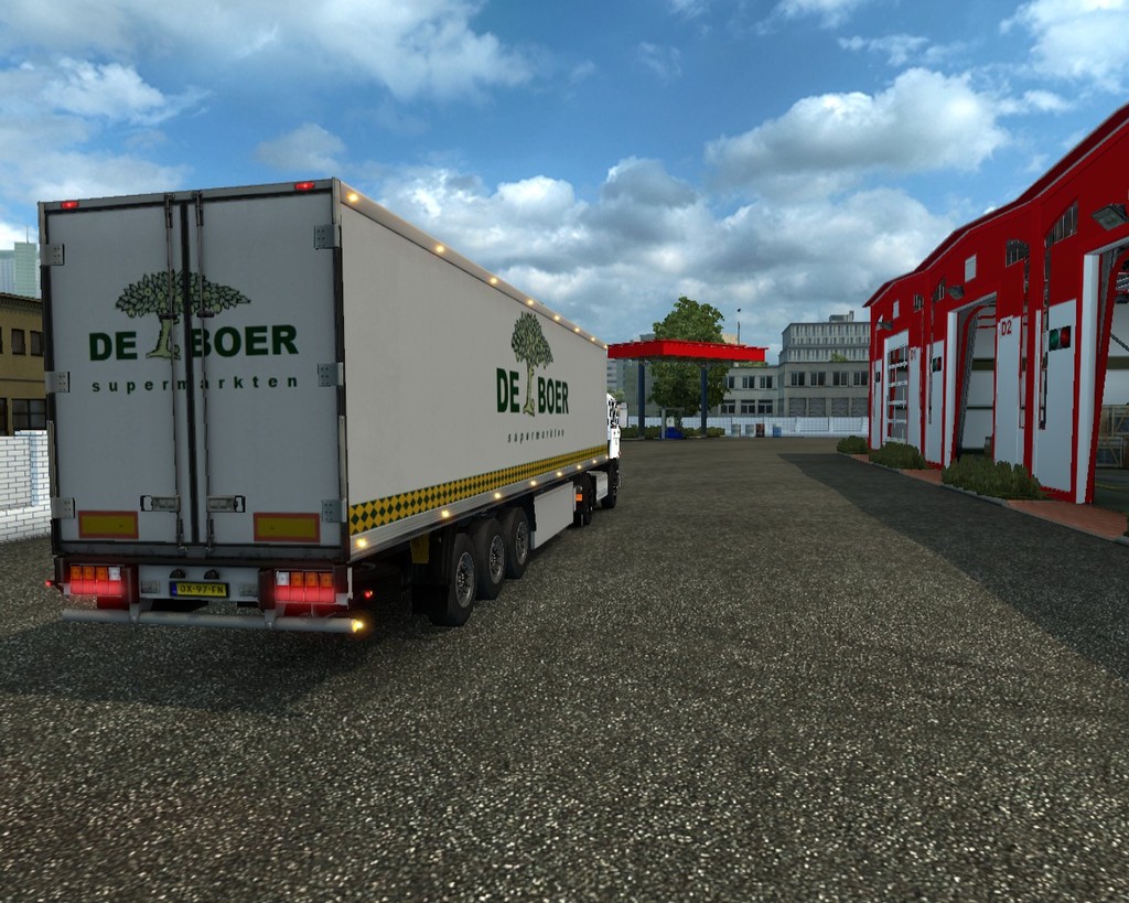 ets2 Daf daycab 4x2 + trailer zonder koeler De Boe - prive skin ets2