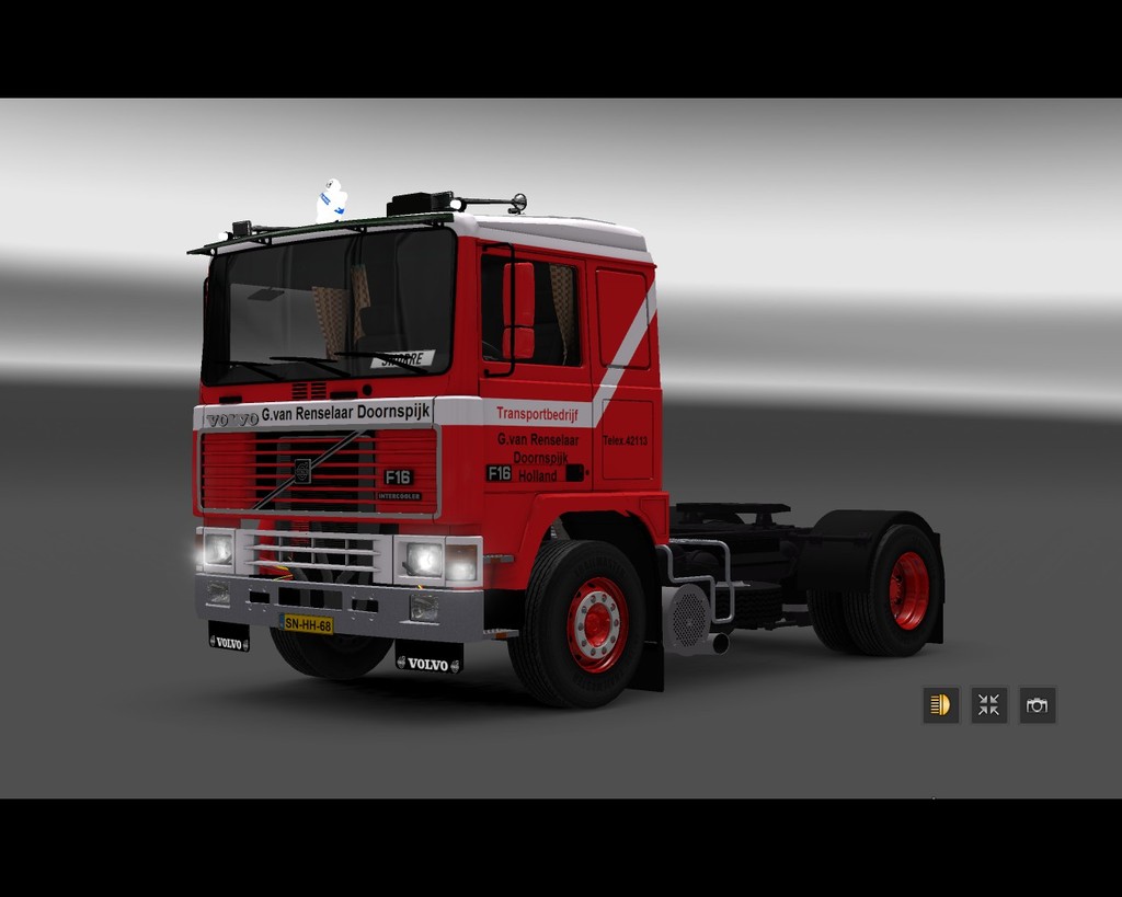 ets2 Volvo F16 lowcab 4x2 G van Renselaar Doornspi - prive skin ets2