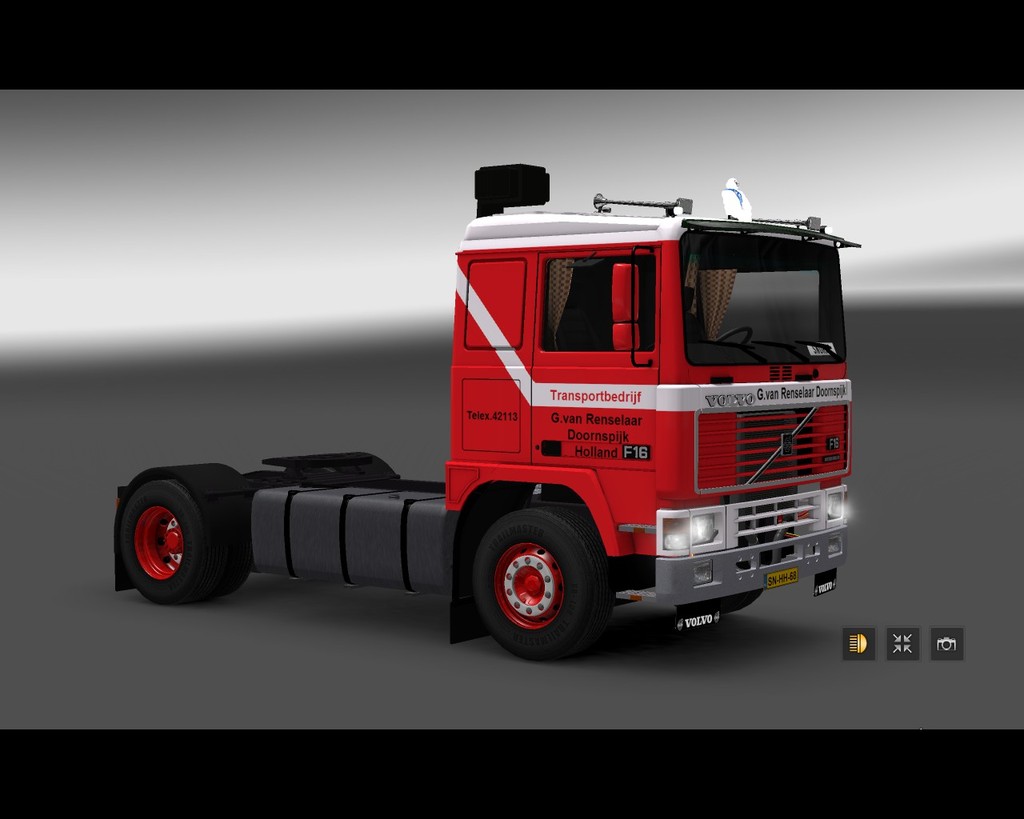 ets2 Volvo F16 lowcab 4x2 G van Renselaar Doornspi - prive skin ets2