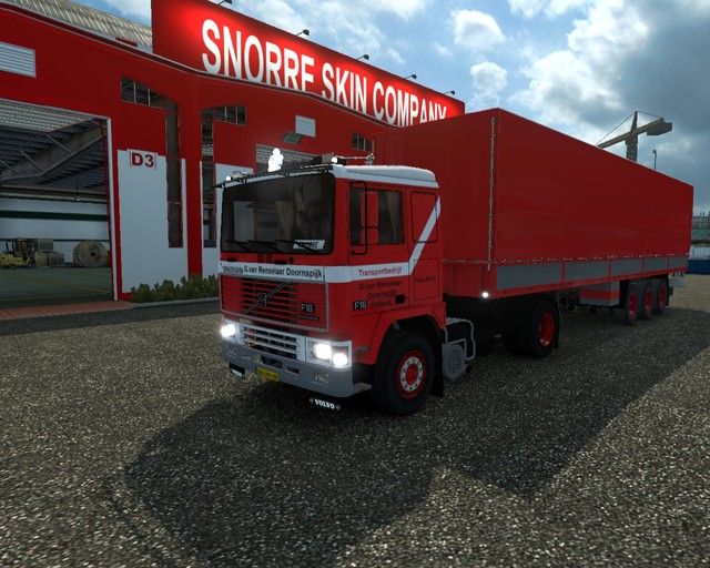 ets2 Volvo F16 lowcab 4x2 + 3 achsplane G van Rens prive skin ets2