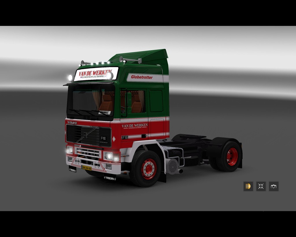 ets2 Volvo F16 highcab 4x2 van de Werken Zaltbomme - prive skin ets2