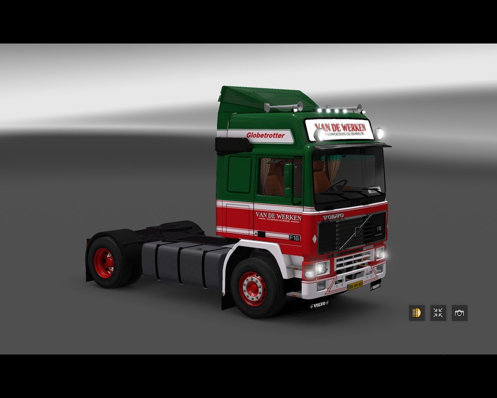 ets2 Volvo F16 highcab 4x2 van de Werken Zaltbomme - prive skin ets2