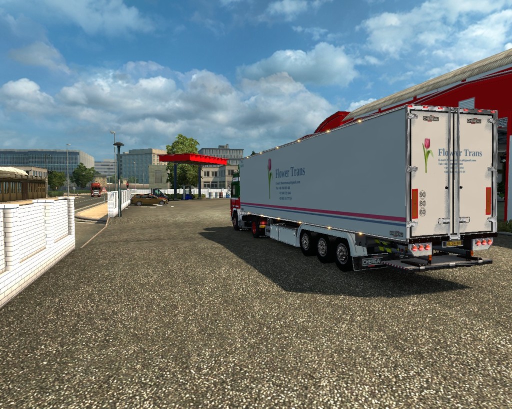 ets2 Volvo F16 highcab 4x2 + Chereau Bort van de W - prive skin ets2