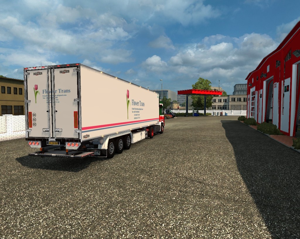 ets2 Volvo F16 highcab 4x2 + Chereau Bort van de W - prive skin ets2