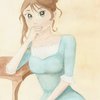 anime style girl watercolor... - Picture Box