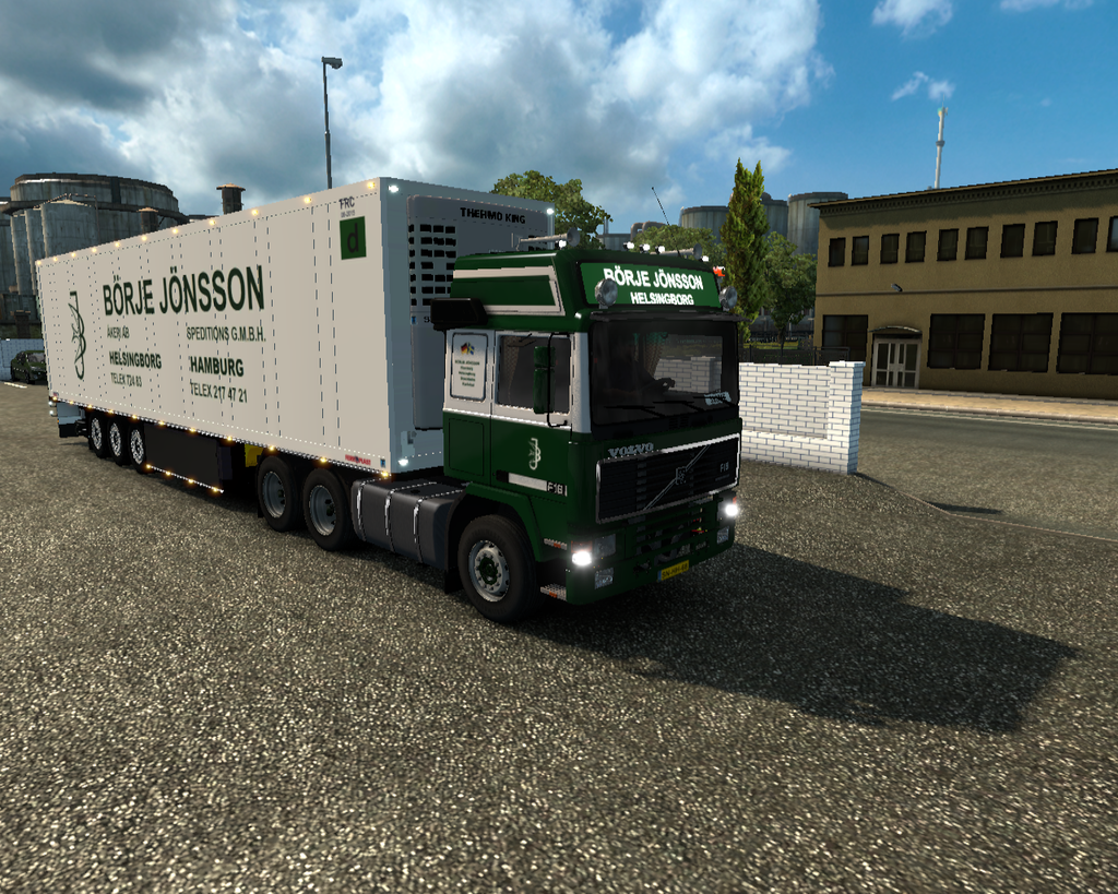 ets2 Volvo F16 6x4 + Schmitz Ferroplast BÃ¶rje JÃ¶ - prive skin ets2