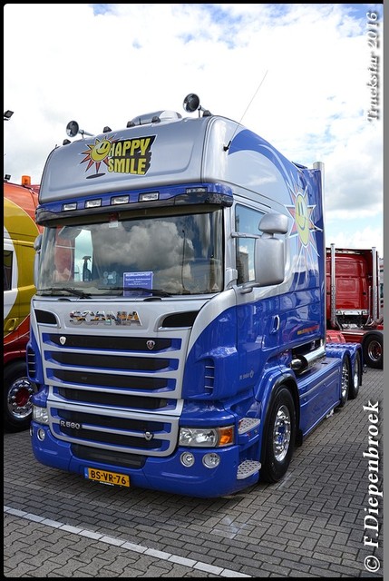 BS-VR-76 Scania R560 Happy Smile-BorderMaker Truckstar 2016