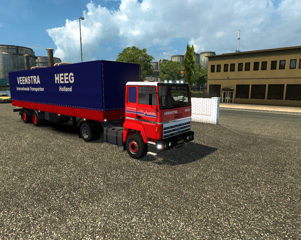 ets2 Ford Transcontinental 2435 4x2 + 2 axis plane - prive skin ets2