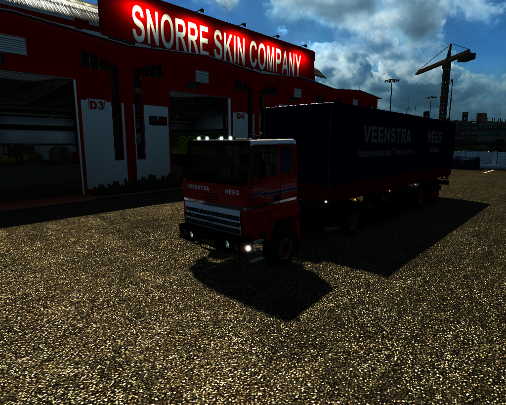 ets2 Ford Transcontinental 2435 4x2 + 2 axis plane - prive skin ets2