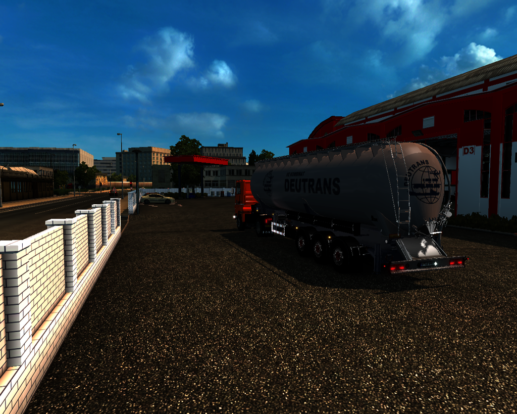 ets2 Ford Transcontinental 4435 4x2 + Silotrailer  - prive skin ets2