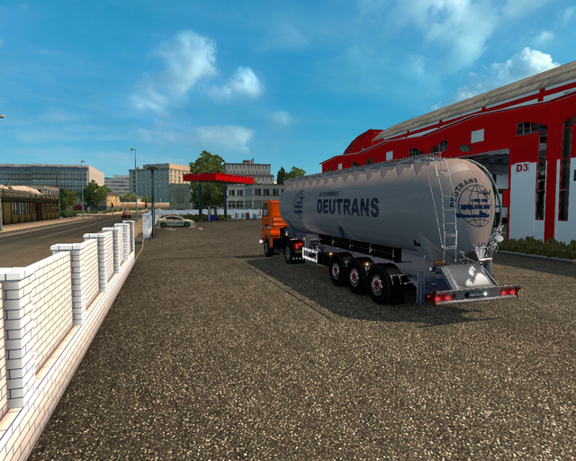 ets2 Ford Transcontinental 4435 4x2 + Silotrailer  prive skin ets2