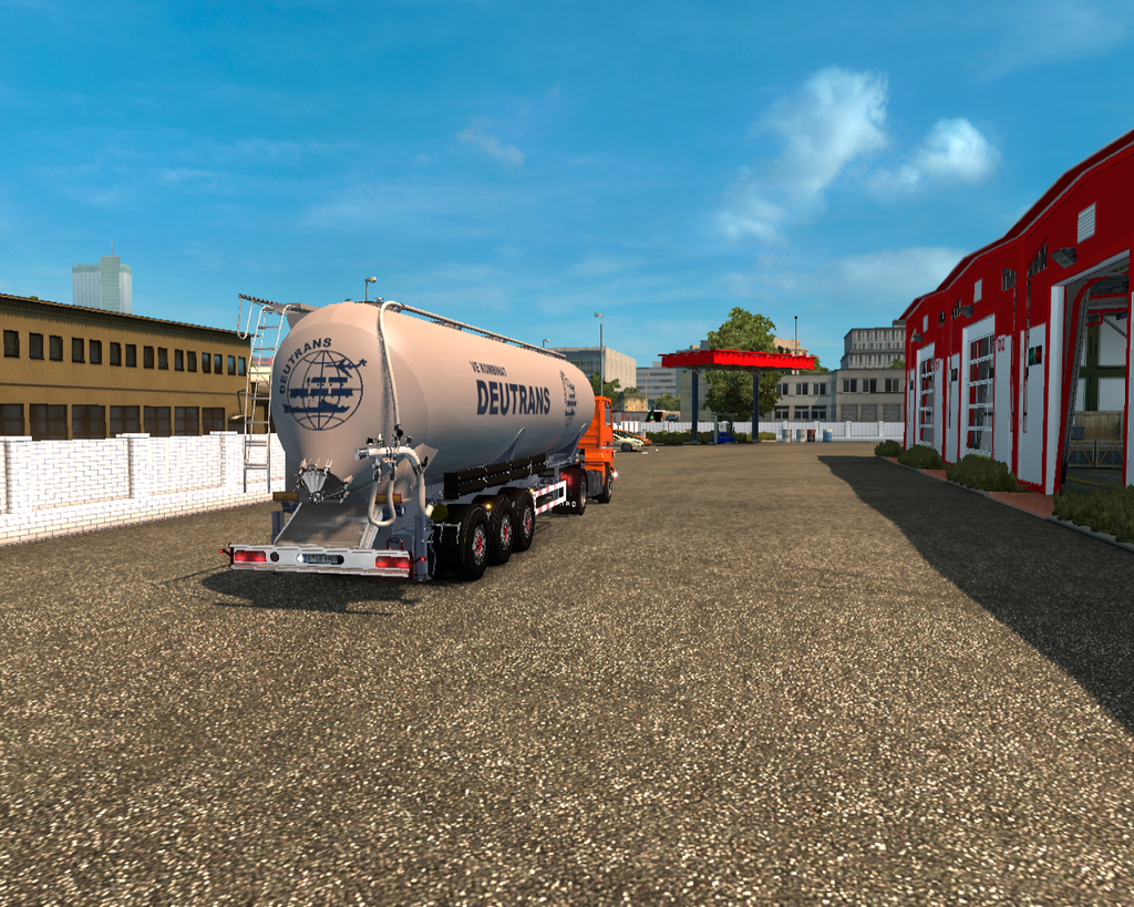 ets2 Ford Transcontinental 4435 4x2 + Silotrailer  - prive skin ets2