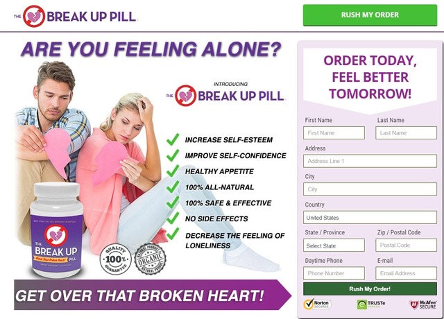 Break up Pill Depression is often Picture Box