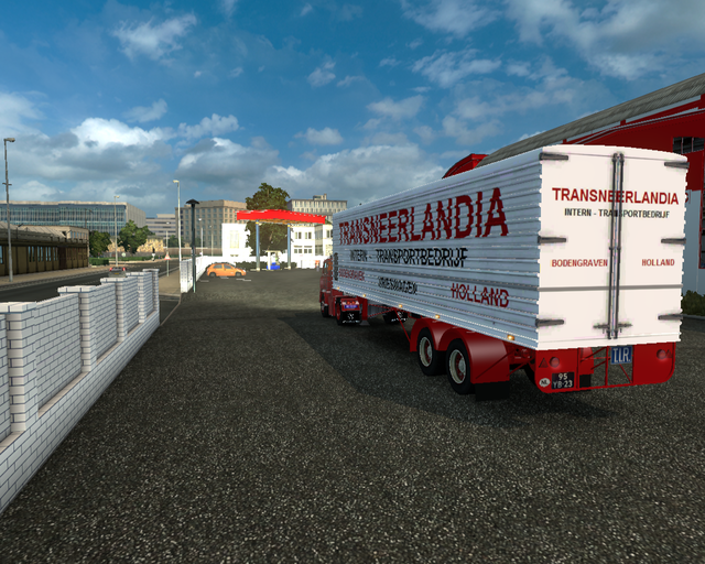 ets2 Scania LB76 4x2 + Daf Trailer Transneelandia  prive skin ets2