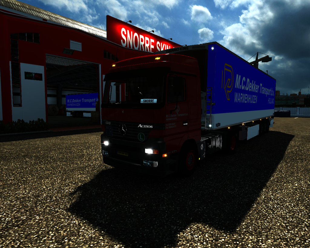 ets2 Mercedes Actros MP2 1840 4x2 + Chereau M.C - prive skin ets2