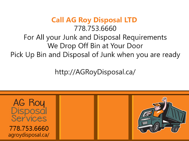 Ag roy disposal end AG Roy Disposal