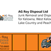 AG Roy Junk Removal Kelowna... - AG Roy Disposal
