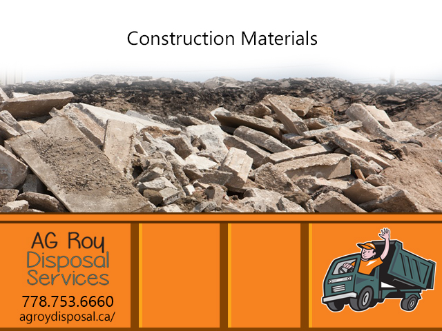 Building materials removal Kelowna BC AG Roy Disposal