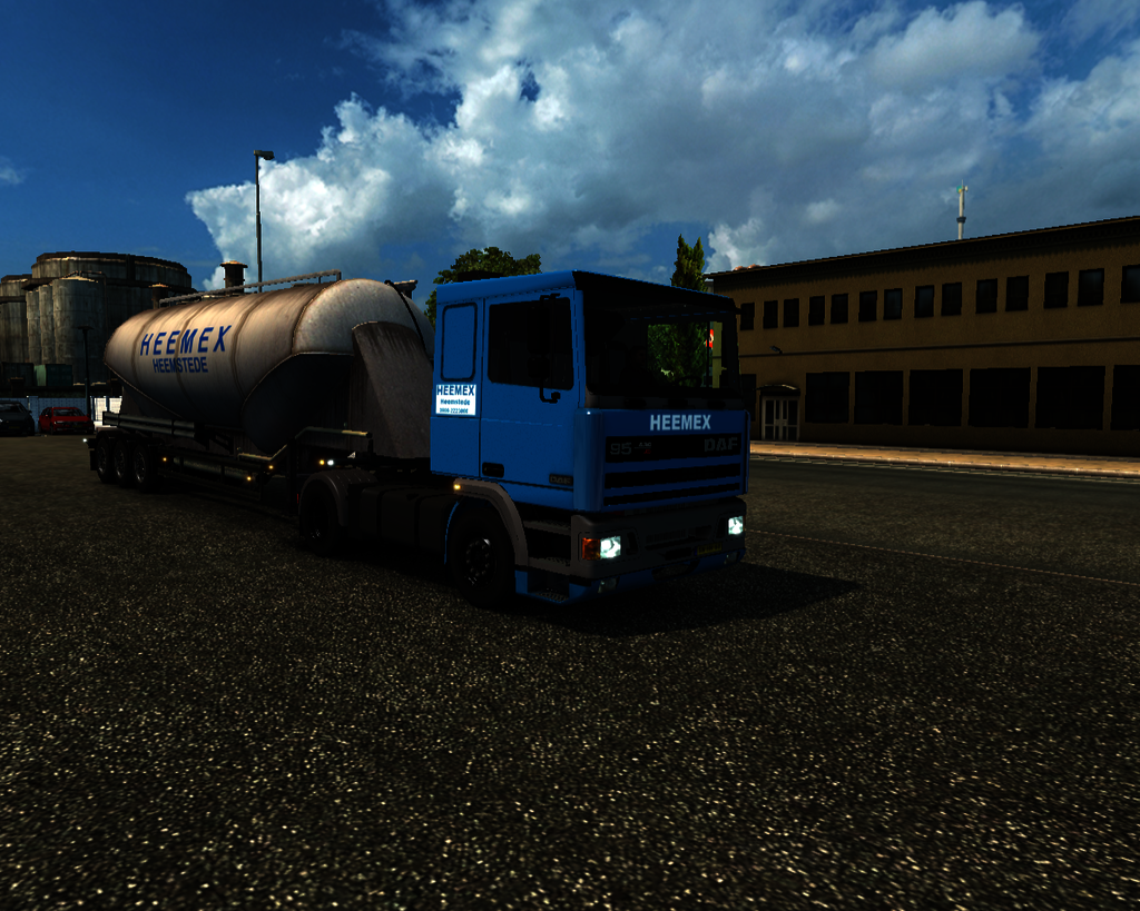 ets2 Daf 95 ATI 4x2 + Cementtrailer Heemex Heemste - prive skin ets2