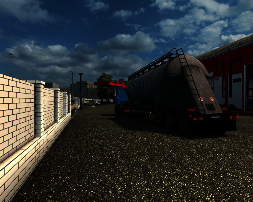 ets2 Daf 95 ATI 4x2 + Cementtrailer Heemex Heemste - prive skin ets2