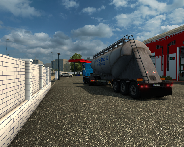 ets2 Daf 95 ATI 4x2 + Cementtrailer Heemex Heemste prive skin ets2