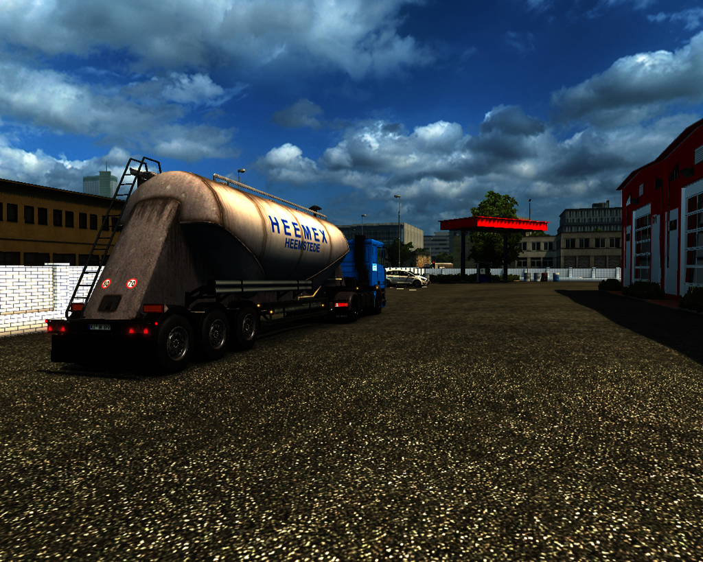 ets2 Daf 95 ATI 4x2 + Cementtrailer Heemex Heemste - prive skin ets2