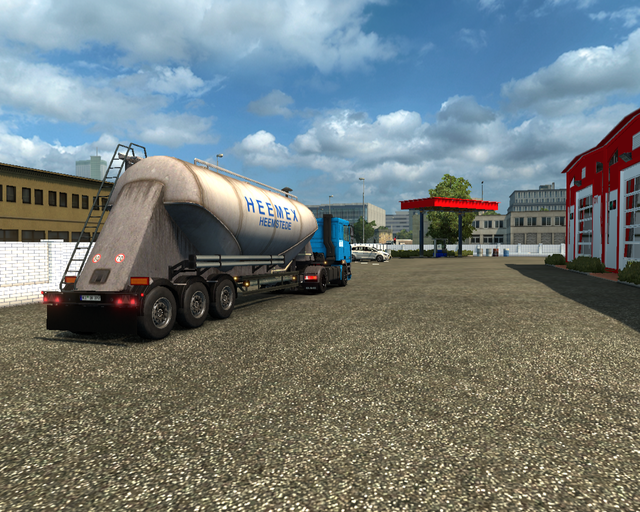 ets2 Daf 95 ATI 4x2 + Cementtrailer Heemex Heemste prive skin ets2