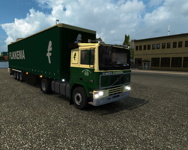 ets2 Volvo F12 lowcab 4x2 + Krone zeiltrailer Gebr prive skin ets2