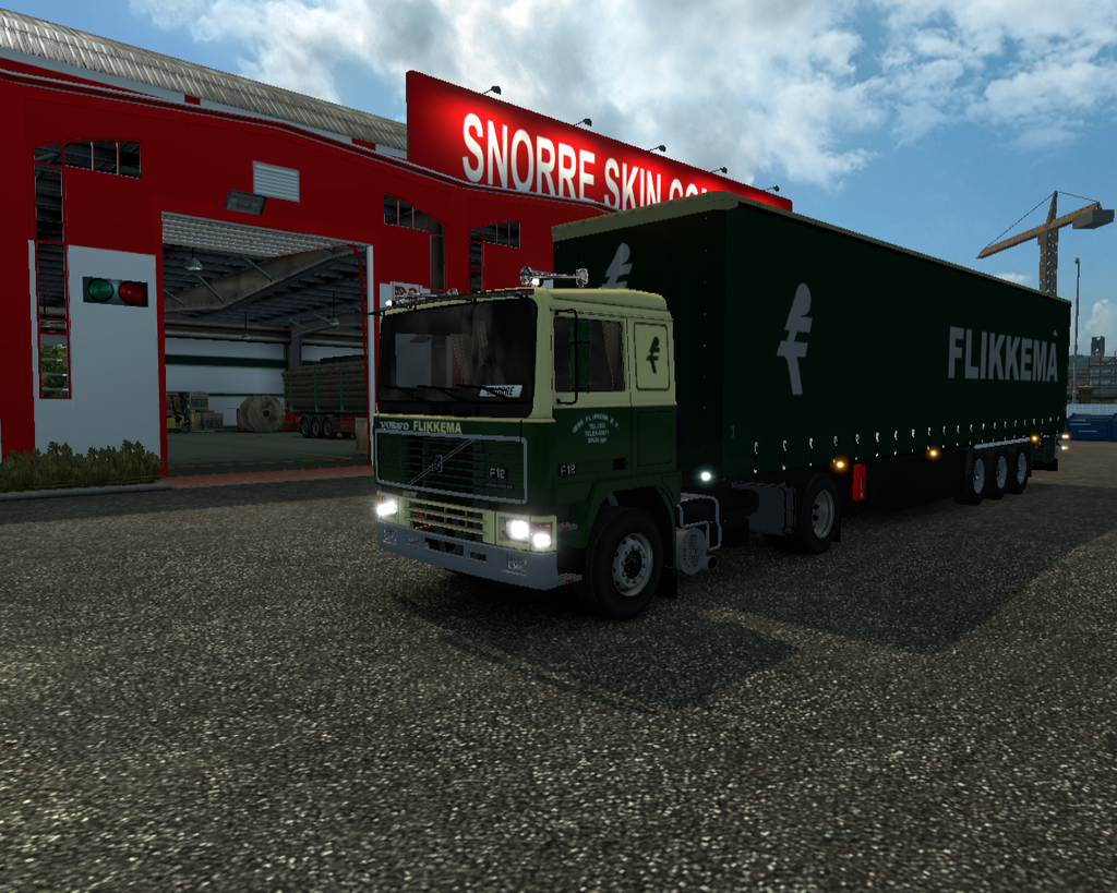 ets2 Volvo F12 lowcab 4x2 + Krone zeiltrailer Gebr - prive skin ets2