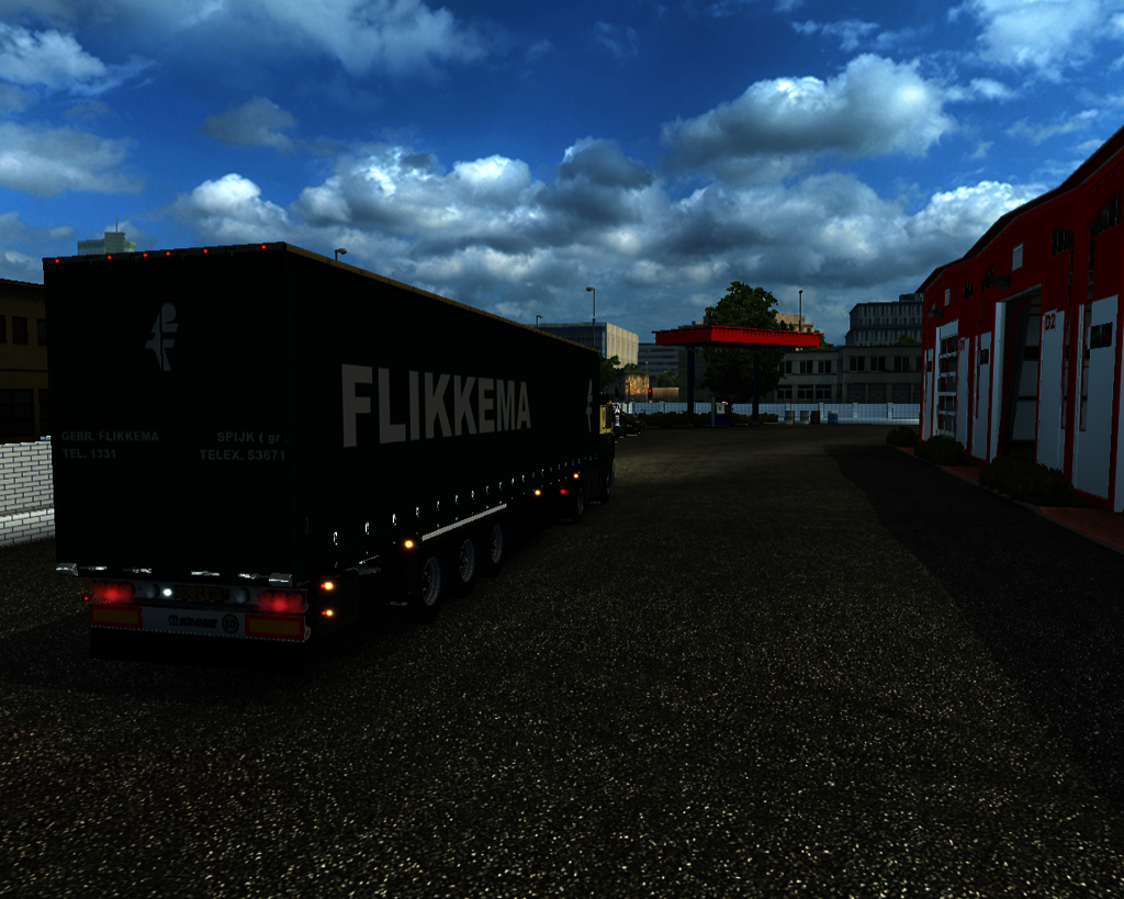 ets2 Volvo F12 lowcab 4x2 + Krone zeiltrailer Gebr - prive skin ets2