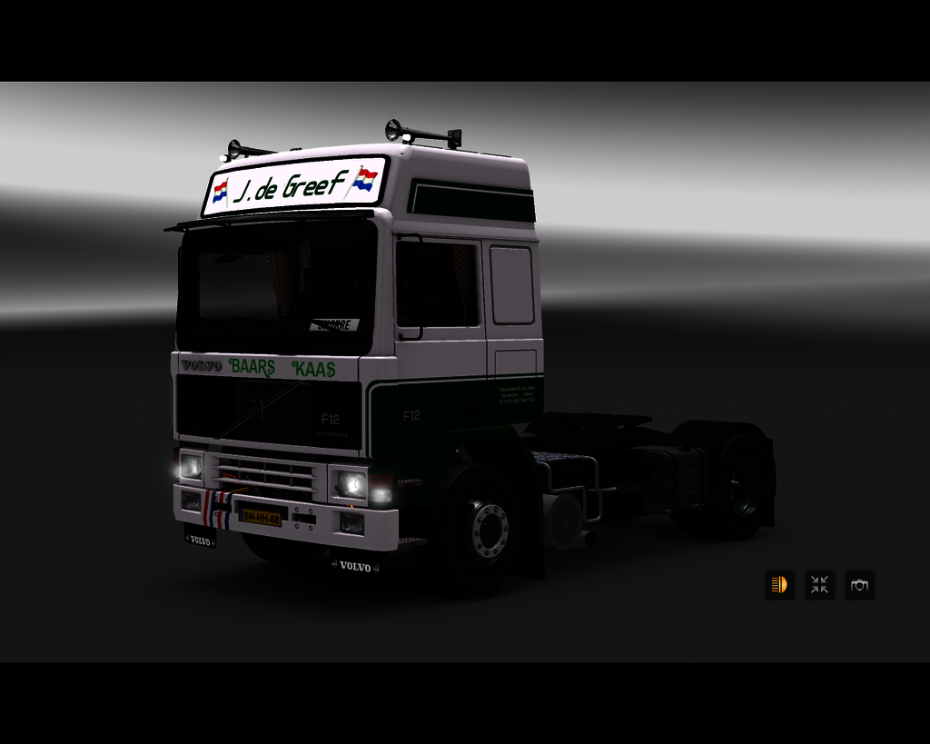  ets2 Volvo F12 4x2 Globetrotter J de Greef Wouden - prive skin ets2