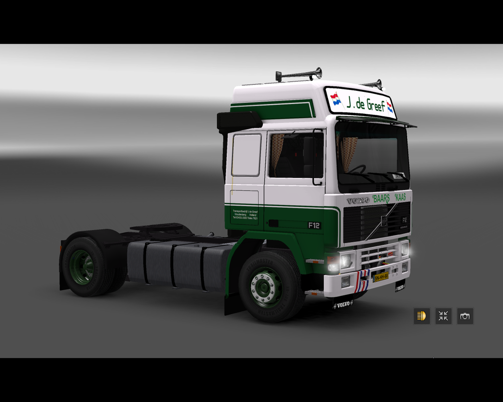  ets2 Volvo F12 4x2 Globetrotter J de Greef Wouden - prive skin ets2