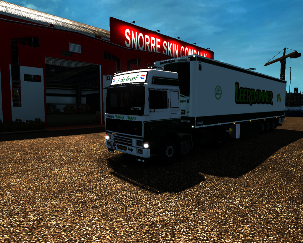 ets2 Volvo F12 4x2 Globetrotter + Chereau Coolline - prive skin ets2
