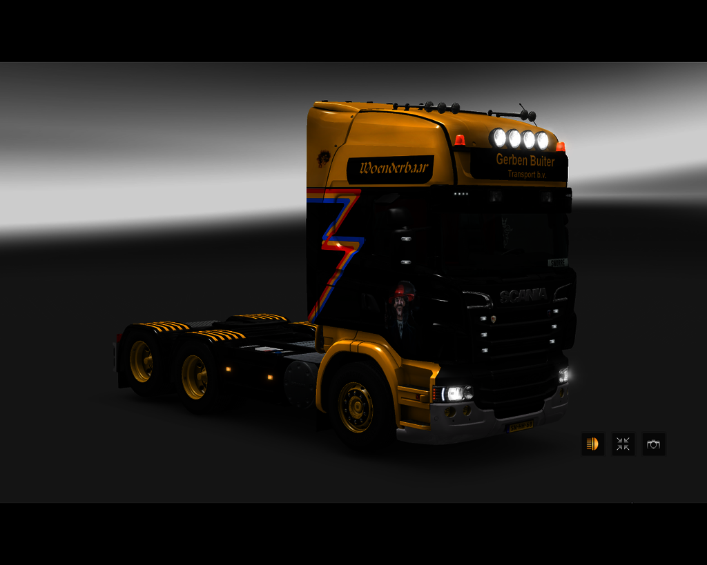 ets2 Scania R 6x4 Gerben Buiter steenhandel Balkbr - prive skin ets2