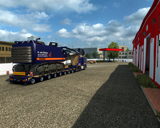 ets2 Daf 2800 6x4 + Trailer met Heikraan H van Die prive skin ets2