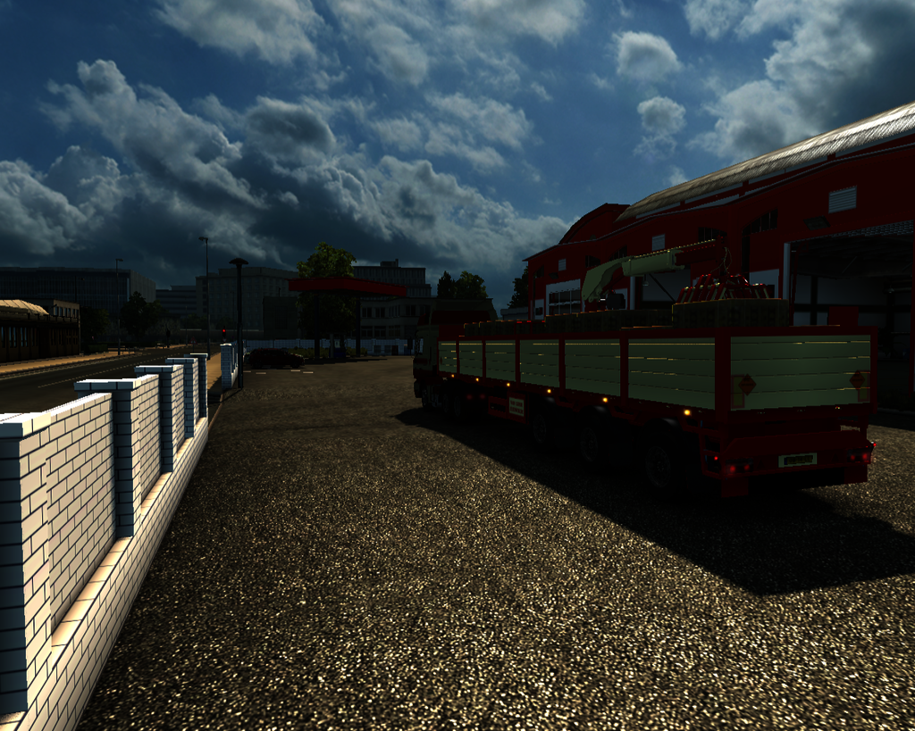 ets2 Man F2000 Silenz 6x2 + Steentrailer van Goor  - prive skin ets2