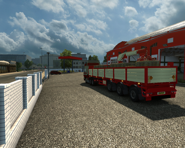 ets2 Man F2000 Silenz 6x2 + Steentrailer van Goor  prive skin ets2