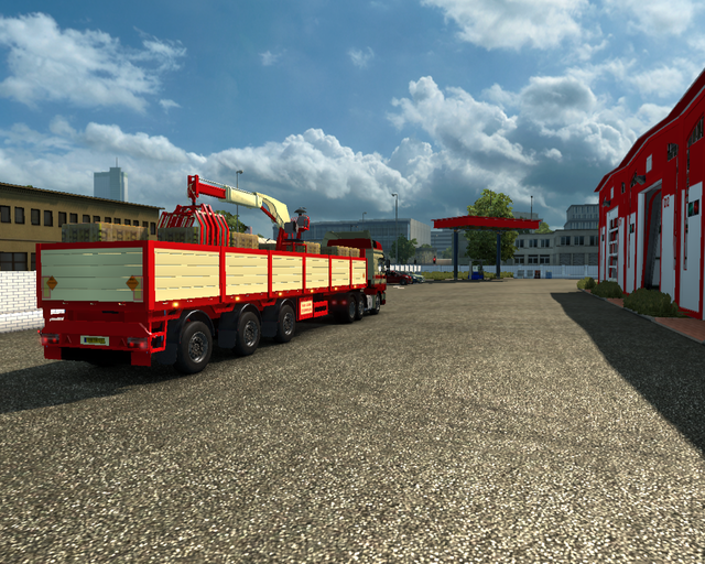 ets2 Man F2000 Silenz 6x2 + Steentrailer van Goor  prive skin ets2