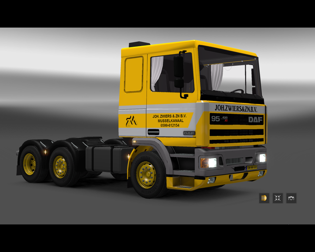 ets2 Daf 95 ATI 6x2 Joh Zwiers & Zn bv Musselkanaa prive skin ets2