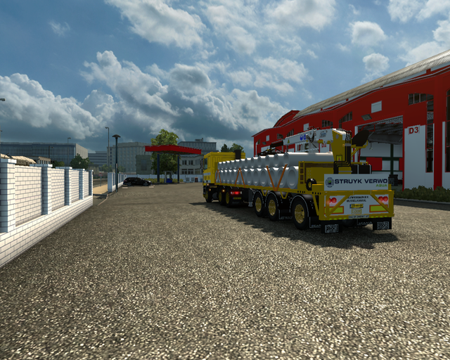 ets2 Daf 95 ATI 6x2 + Trailer Rioolbuizen Joh Zwie prive skin ets2