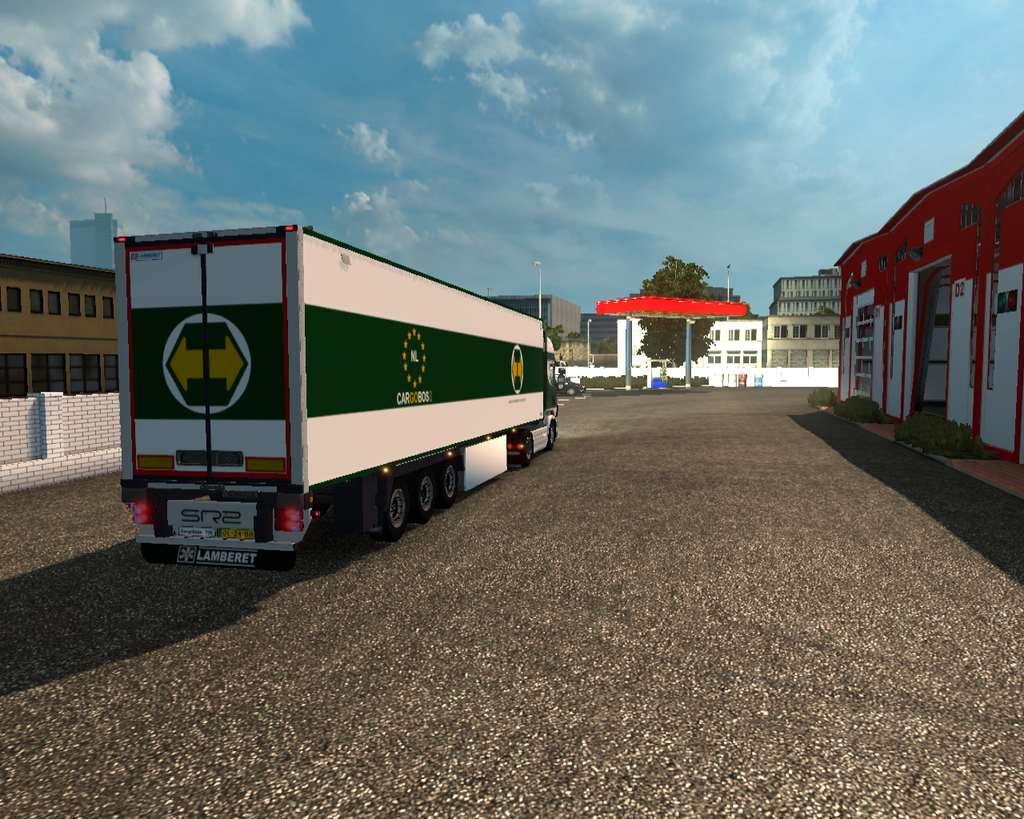 ets2 Scania Topline R230 4x2 + Lamberet SR2 CargoB - prive skin ets2