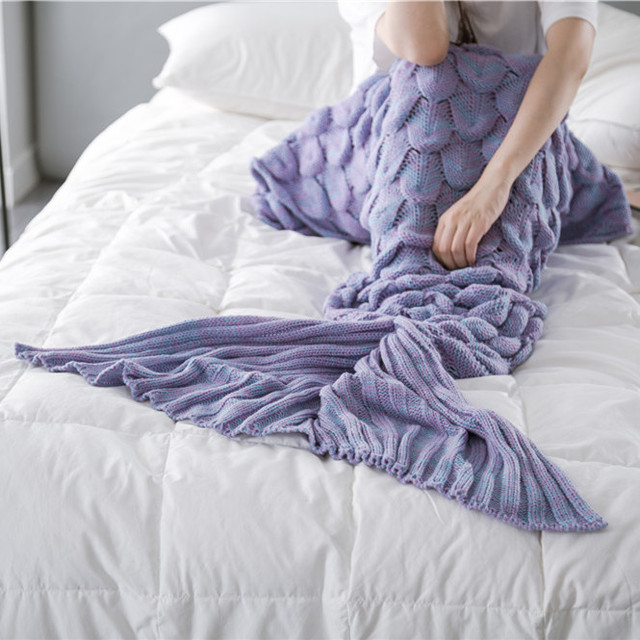 4444444444444-1 mermaid tail blanket