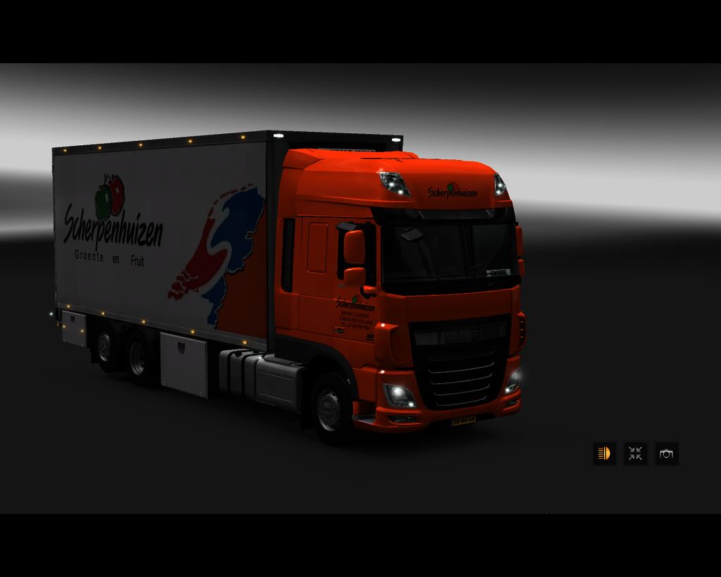 ets2 Daf xf euro6 6x2 BDF Scherpenhuizen fruit Ein - prive skin ets2