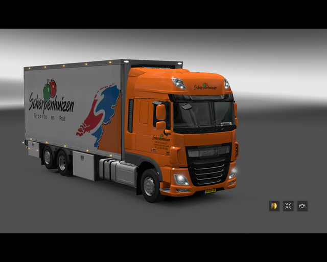 ets2 Daf xf euro6 6x2 BDF Scherpenhuizen fruit Ein prive skin ets2