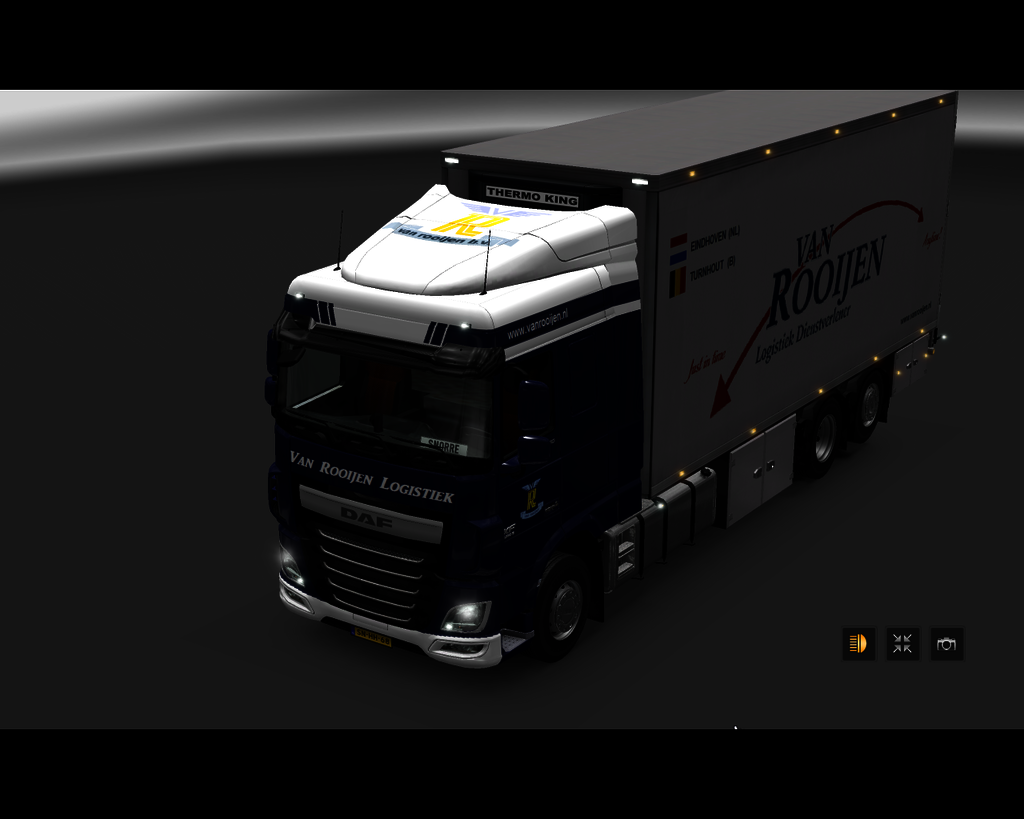 ets2 Daf XF euro6 6x2 BDF van Rooijen Logistiek Ei - prive skin ets2