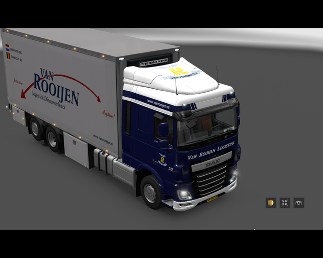 ets2 Daf XF euro6 6x2 BDF van Rooijen Logistiek Ei prive skin ets2